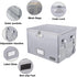 ENGPOW Fireproof Box with Lock, Collapsible Document Box with Zippers, Portable Home Office Safe for Hanging