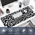 Large Gaming Mouse Pad Set: 4 in 1 Extended Desk Mat with Wrist Rest Pad, Non-Slip Protector for Home Office-Topographic