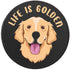 YAZMEEN Golden Retriever Mousepad, Non-Slip Rubber Base, Life is Golden Mouse Mat for Laptop, Office Gifts