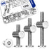 Usdrwam 16 Pcs Crib Screws and Barrel Nuts Replacement Set, M6 x 40/50/60/70/75