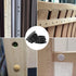 Murtenze 30 Pcs 16mm Black Hole Plugs - Plastic Flush Type Panel Fastener Covers for Kitchen Cabinet Furniture