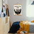 ZTGDA Welcome to My Crib Wall Art,Funny Raccoon Poster Durable Man Cave Wall Decor,Raccoon Canvas Hanging Sign