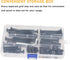 binifiMux 50pcs M6x35/45/55/65/75mm Black Zinc Plated Hex Drive Socket Cap Bolts Assortment Kit for Furniture
