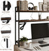 Rotulark 38.5" 2-Tier Desk Shelf with Outlets, Adjustable Multipurpose Engineered Wood Organizer Desk Hutch, Office