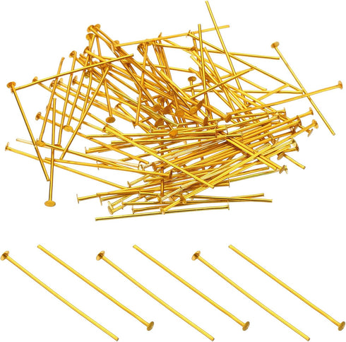 PATIKIL 1.57x0.12 Aluminium Chandelier Connector Pins, 500Pcs Chandelier Crystal Clips for Fastening
