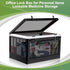 Large Lock Box for Medicine, Personal Items, Phone/Tablet, Childproof First Aid Locked Storage Bin