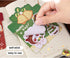 MOZXIRZ 4 Pack Cute Sticky Notes Cartoon Christmas Sticky Memo Pads Kawaii Small Self-Stick Memo Note Pad Office School