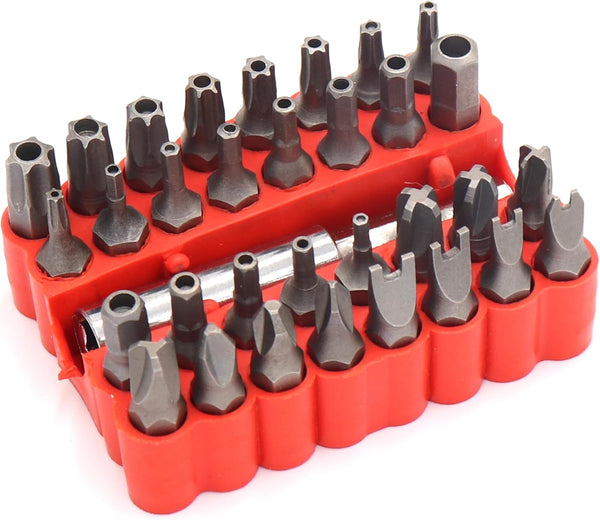 Cazlangtvy Castuvy 33 pcs Screwdriver Bit Set, Security Bit Tamper Proof Set of