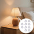 RiseDirectly 10 E27 11mm 7/16 Inch Pcs to Lamp Shade Adapter Ring, White Plastic Lampshade Reducer Converter Washer