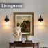 1-Light Kitchen(E26 Black Wall Light,Bathroom Wall Sconce Modern Sconce Light Indoor with Textured Glass
