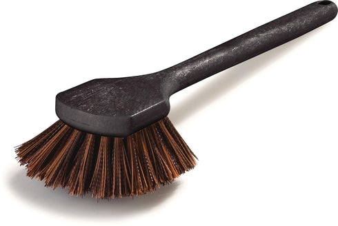 SPARTA 36505L00 20 Inches Plastic Utility Brush, Scrub Brush with Long Handle for Kitchen, Home, Black