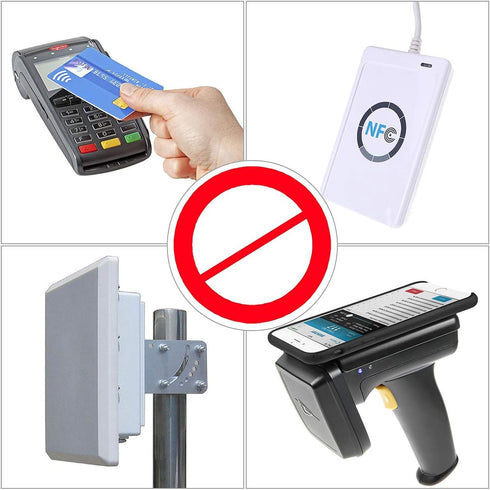 Manyi 5Pcs RFID Blocking Card - Protection for Entire Wallet and Purse, Contactless NFC Bank Debit Credit Card Blocker