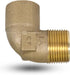Everflow Supplies CMNL0001-NL 1" Cast Brass 90 Degree Elbow with Sweat Socket and Male Threaded Connect