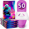 FIFCO 50 Pcs Disposable Toilet Seat Cover - Biodegradable and Flushable Toilet Seat