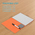 Portable Small White Board,Reusable Dry Erase Board with Stand,Desktop Whiteboard for Office Meeting Bussiness Home 9" x 6" with marker, wipe cloth (Orange) by Dr Magnetic