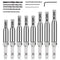 COMOWARE 17pcs VIX Bits Self Centering Drill Bit Set, 1/4" Hex Shank for Woodworking Window Door Hinge