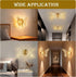 Anuizxz 12W 3000K 4000K 6000K Butterfly-Shaped Wall Lamp LED Wall Sconce, Changeable Warm, Neutral, White Light