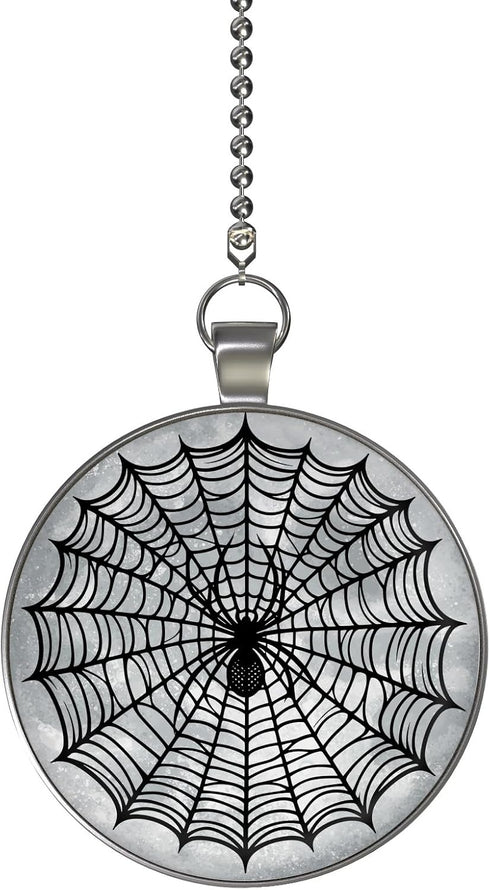 Spiderweb Spider Moon Glow in the Dark Double Sided Ceiling Fan and