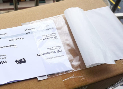Premium 6''x10'' Packing List Envelope, Adhesive Shipping Label Pouch/Sleeve for Letter-size Paper (50 pack)
