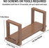 YUELGUANG Adjustable Desktop Bookshelf Wooden Desk Book Holder Organizer Tabletop Bookshelf Mini Book Shelf Magazine