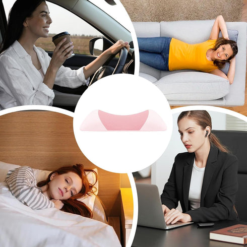 Generic 21.65x10.24x4.33in Memory Foam Lumbar Pillow, Lumbar Support Pillow for Sleeping, Breathable Sponge Ergonomic