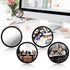 Sibba 4 360 Pcs Office Cubicle Mirrors Swivel - Stick-On Monitor Privacy Mirror, Adjustable Computer Security Mirror