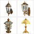 PATIKIL M10 2 Pack 27.5x28mm Thread Lamp Finial Cap Knob, Brass Lamp Shade Harp Top Screw Caps Decoration Light Fixture