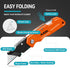 10pcs 2-Pack KATA Folding Box Cutter Knives - Heavy Duty Utility Knife Box Cutters with Extra Razor Blades - Pocket