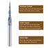 SpeTool Tapered Ball Nose Spiral Router Bit, 1.0mm Tip Diameter (0.5mm Radius) 4.82 Deg for CNC Milling Engraver