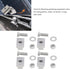 Keenso 4 Sets 3/8 Inch-16 Pickup Bed Rail T Slot Nuts, Truck Compartments Stainless Steel Bed Rail Nut Screw Kit