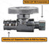 EZ-Fluid Expansion Type Pex Valve - 3/8"OD Compression x 1/2"Pex Fittings, LF Brass Straight Stop Valve