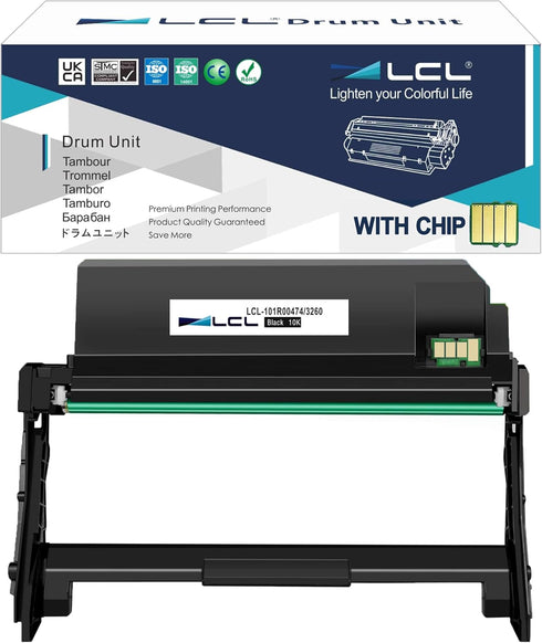 LCL Compatible 3215 101R00474 Drum Cartridge Replacement for Xerox Phaser 3260 Series (1-Pack)