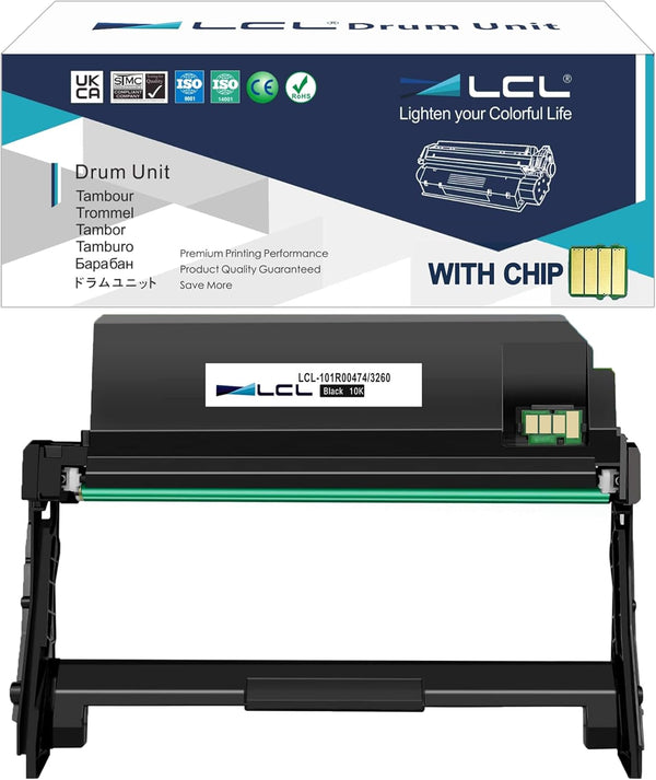 LCL Compatible 3215 101R00474 Drum Cartridge Replacement for Xerox Phaser 3260 Series (1-Pack)