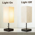 3color Bulb 2PCS) YIDPU Table Lamp for Bedroom,Nightstand Lamp for Bedside with AC Outlets,Adjustable LED Light Desk