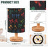 ALAZA Bedside Table Lamp for Bedroom Colorful Bows Nightstand LED Light Lamps with USB Port Linen Fabric Shade Table