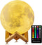 LOGROTATE Moon Lamp, 3D Print LED 16 Colors RGB Moon Light, Decorative