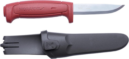 Morakniv Craftline Basic 511 High Carbon Steel Fixed Blade Utility Knife and Combi-Sheath, 3.6-Inch Blade by Morakniv