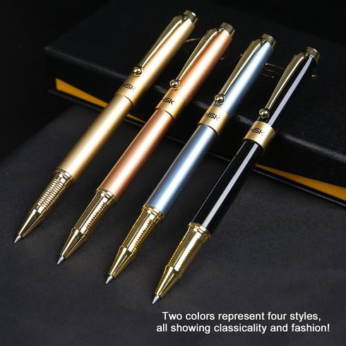 HSK Luxury Ballpoint Pen Gift Set, Black Refill, 0.5mm Line Width, Classy Gift Box for Men & Women