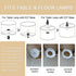 qvtekn Set 2 13" 13" 10" of drum big lamp shades for table lamps Top x Bottom x High, Medium Beige Lampshades for floor