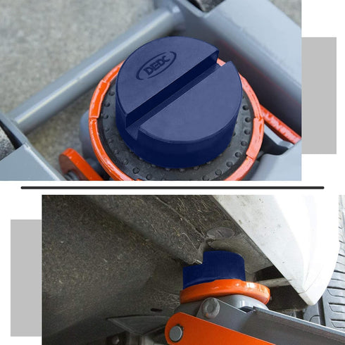 DEDC Pinch 2 Packs, Blue Floor Jack Pad Universal Jack Stand Rubber Protector Car Adapter Oil Change Mush Haves, Change