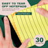 Small Note Pads, 3x5 Notepad, 30 Pack, Yellow College Ruled Scratch Memo Pads, Perforated Small Writing Note Pad