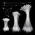 2000Pcs White Plastic Fastener Hang Tag Snap Lock Price Pins for Retail Store (3 Inch)