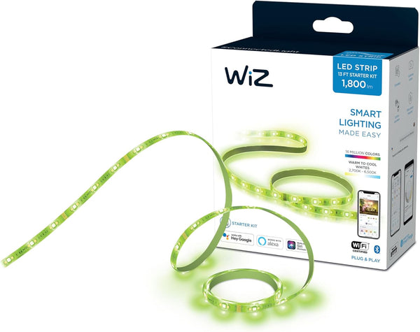 WiZ Connected 13ft LED Light Strip Base Kit + Extension - Flowing