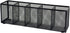 Black Mesh Pen Pencil Holder, Small Metal Desk Organizer with 5 Compartments for Office Supplies, Home, School,