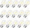 Shatterproof S14 Replacement LED Light Bulbs, 15-Pack, 2W, Warm White 2200K, E26 Medium Base, Vintage Edison Bulb