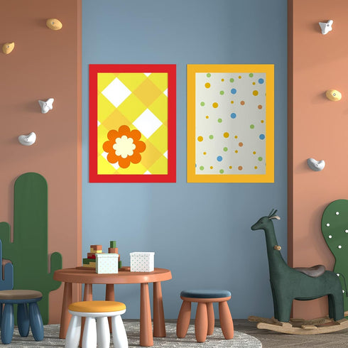 YENHOME Self Adhesive Yellow Bulletin Board Borders - 3"X590" Peel and Stick for Classroom Decor