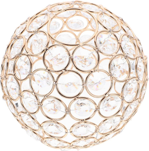 ARTIBETTER Crystal Glass Lampshade 4.33In Decorative Ceiling Light Cover Replacement Fixture for