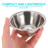2pcs Stainless Steel Medical Surgical Bowls, Thickened Iodine Cups for Sponges and Dressings, Seamless Construction