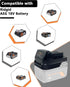 Adapter for Ridgid AEG 18V Battery to Milwaukee M18 Cordless Tools, Use for Ridgid 18V Platform Batteries