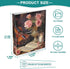 Vintage Music Roses 3 Ring Binders, 1.5 Inch Round Rings, Holds 200 Sheets, Anti-Slip Metal Clip